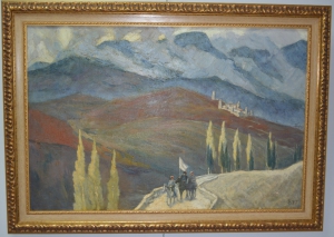 Бетехтин, Орест Георгиевич. Картина «Дорога в горах» («Парламентеры»).
