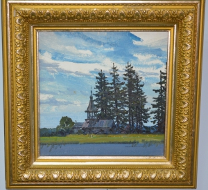 Канеев, Михаил Александрович. Картина «Русский Север. Старая церковь».