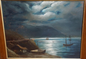 Неизвестный художник. Картина «Крым. Морской пейзаж».