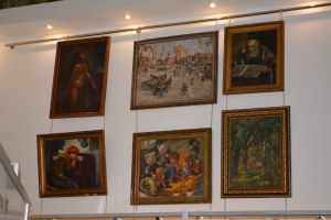 H. Langer. Картина «Девушка у колыбели».