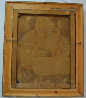 B.Halm,  Картина «Старый еврей, читающий Тору»
