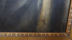 B.Halm,  Картина «Старый еврей, читающий Тору»