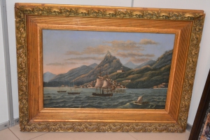 Русский флот Неизвестный художник 1820-1840 ХОЛСТ МАСЛО 65х80см